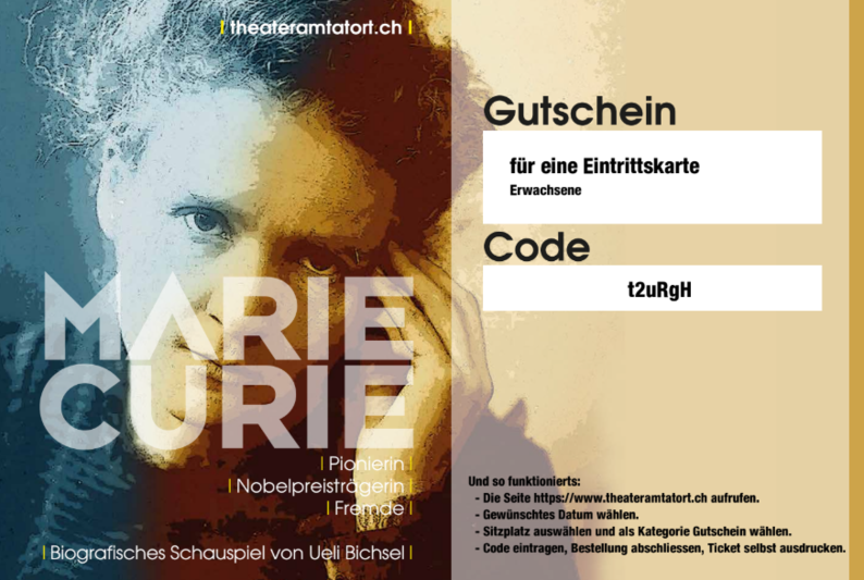 Gutschein Marie Curie